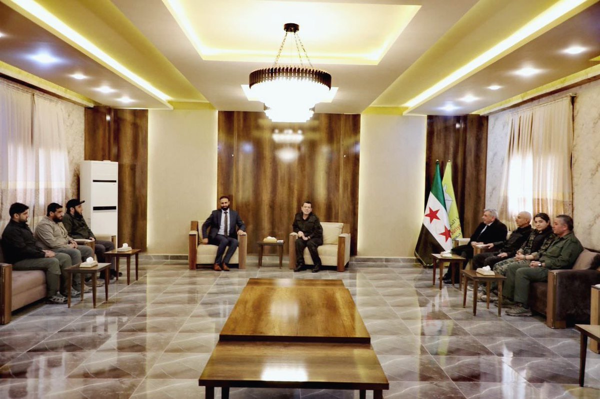 The #Syrian government envoy is visiting the #Rojava region. A number ...