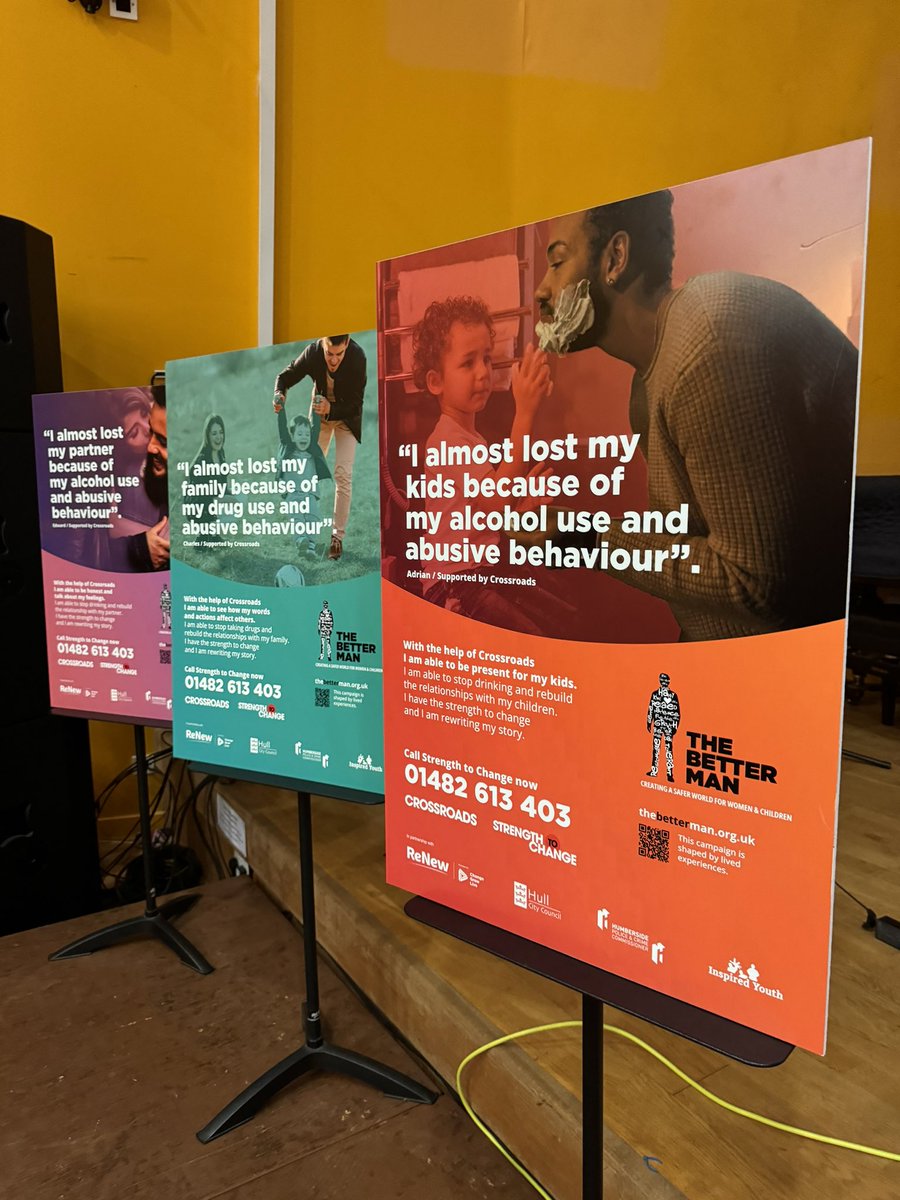 InspiredYouth's tweet photo. @HumbersidePCC great to launch The Better Man campaign with Humber OPCC, Renew, @Hullccnews &amp; @InspiredYouth visit https://t.co/wRRMKfZ6JY to see the film. Or watch the trailer and follow the QR https://t.co/UGrvL2oaTN https://t.co/MP3q7Oc2uM