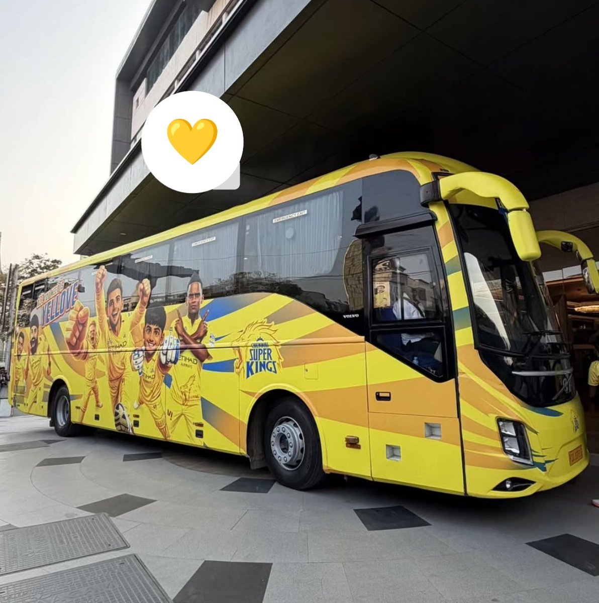 Travel Bus of Travel Bus of CSK for IPL 2026 RCB for IPL 2026