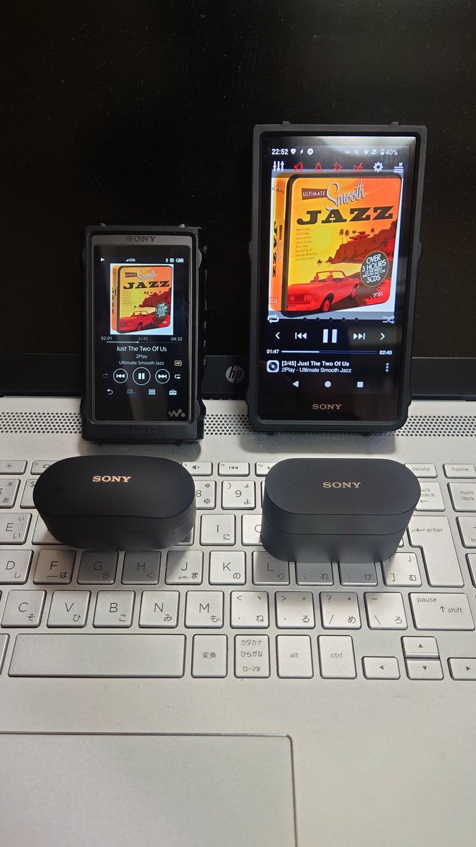 WF-1000XM6を購入したことで「NW-ZX707・WF-1000XM6」「NW-A55・WF-1000XM4」という組み合わせにしました。WF-1000XM4は、これまで色々とご苦労さまでした(ペコリ)
＃SONY＃NW-A55＃NW-ZX707＃WF-1000XM4＃WF-1000XM6