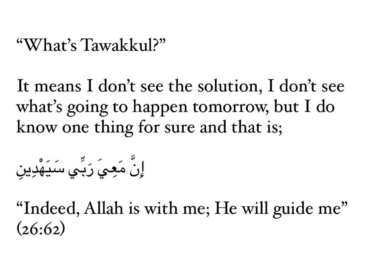 “What’s Tawakkul?”