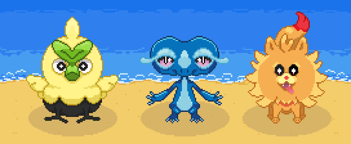 rac_bones's tweet photo. who are you guys picking?

#pixelart #PokemonWindsWaves #Pokemon #pokemonfanart #art #twitch https://t.co/sHuYPrYwgG