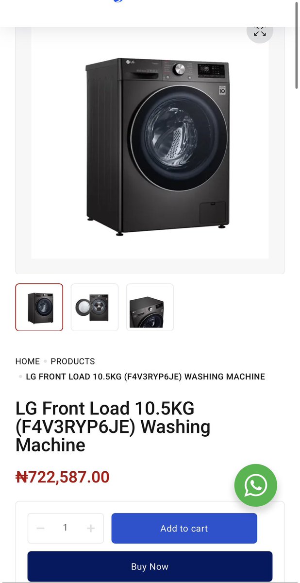 LG 10kg washing machine available at gbajistore.com/product/lg-fro…

Free delivery nationwide