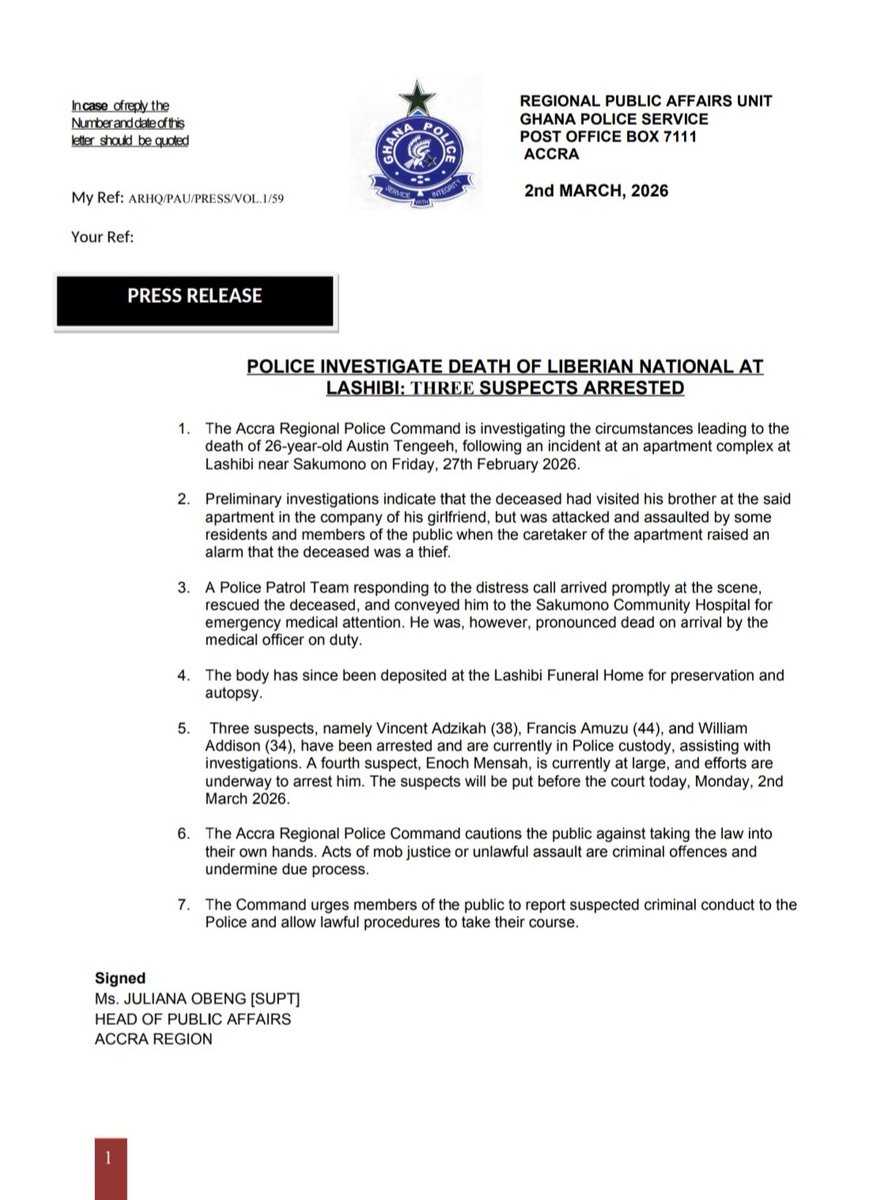 Ghana Police Service tweet media