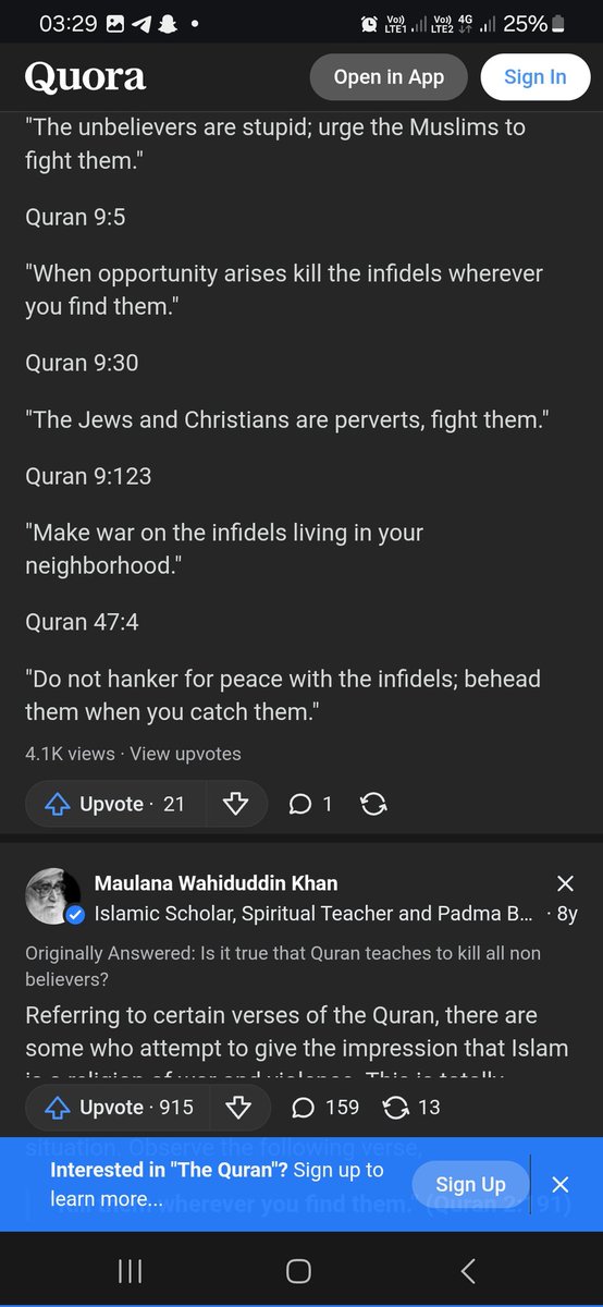 DrMight_y's tweet photo. @JoachimJoj9039 @bashirahkmad007 @Abuzaiding @yabaleftonline Okay!
If you think the religion isn't the problem, then take a look at the following verses from a religious book.

Then come back and tell me that the religion isn't the problem. https://t.co/zRWjFus6uZ