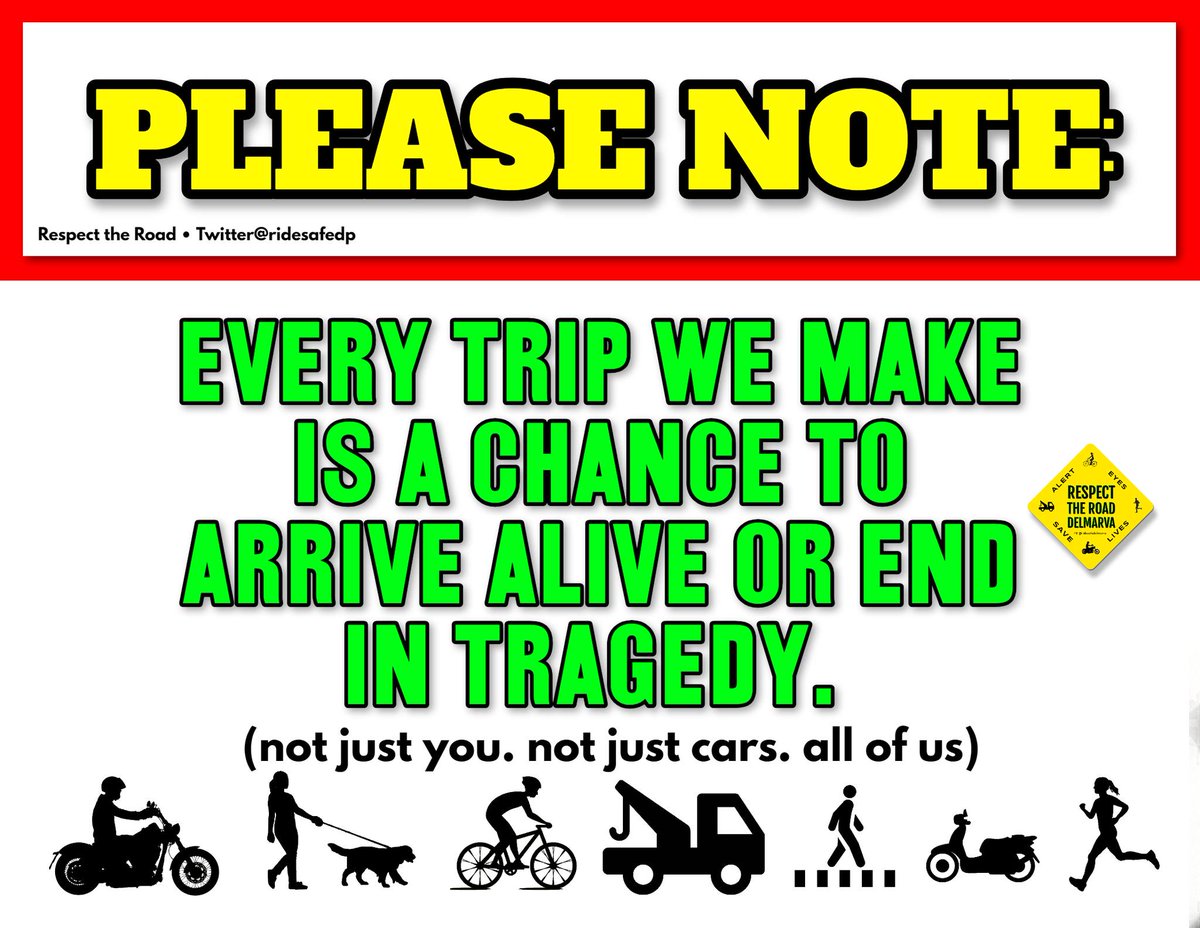 ridesafedp's tweet image. Be a People Saver, not a Life Taker; ditch the distractions and stay alert. #drivesmart
#safetyisforeveryone