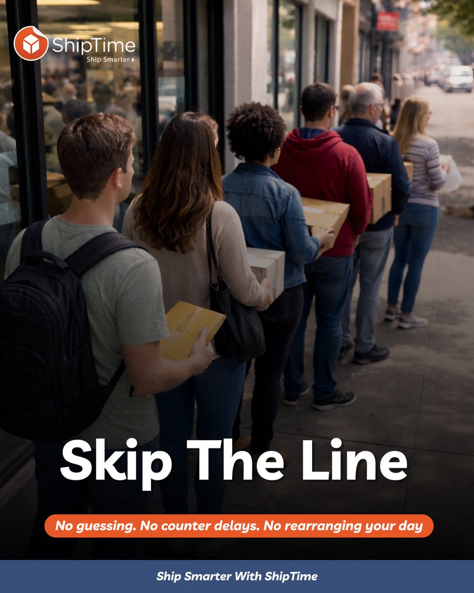 Your shipping strategy shouldn’t depend on which line is shortest today 🚨

Create your label online, compare courier options in seconds, and ship when it works for you. No guessing. No counter delays. No rearranging your day. 

Pickups available with select couriers!