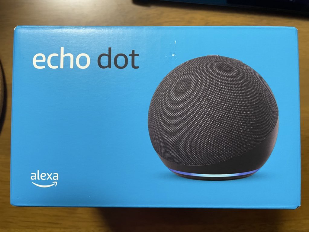 tsuchinoco_y's tweet photo. スマートスピーカーなるものがやってきた。
話しかける習慣は作る必要はありそうだが楽しそう♪
 #echodot https://t.co/S77zgmCqgH