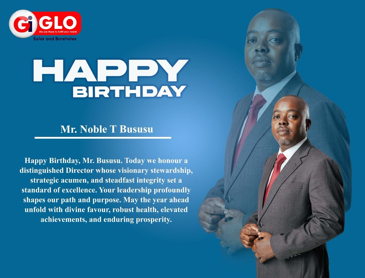 GiGlo111's tweet photo. 🎉 Happy Birthday, Mr. Bususu!

We celebrate a visionary leader whose dedication and excellence inspire us every day. Wishing you continued success, growth, and happiness in the year ahead. 🎂✨ 

Join us in celebrating our Director on his special day! 🎂🤩❤️ https://t.co/iERgYEg273
