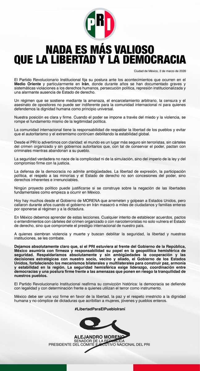 A la opinión pública.