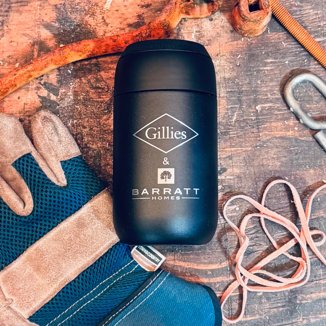 TASLaser's tweet photo. Branded Yeti travel mugs laser engraved with Gillies &amp; Barratt Homes logos for corporate gifting. Durable insulated drinkware with permanent branding for staff gifts and merchandise. https://t.co/gw4M2MRL9K