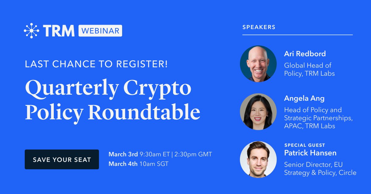 Q1 2026 shows crypto isn’t slowing down — it’s integrating.

▪️ USD 158B in illicit volume in 2025 (record high), yet a declining % of overall activity
▪️ ~USD 4T in stablecoin on-chain activity
▪️ Regulatory implementation accelerating across US, APAC, and EMEA

Tomorrow, join