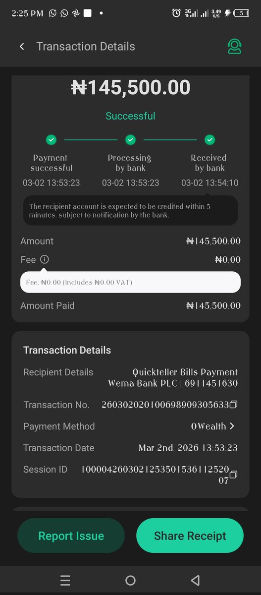 ObodougoC's tweet photo. @Quickteller  please this is the transaction number 260302020100698909305633
Please reverse the money let me pay my school fees https://t.co/SmWZ3UHha1