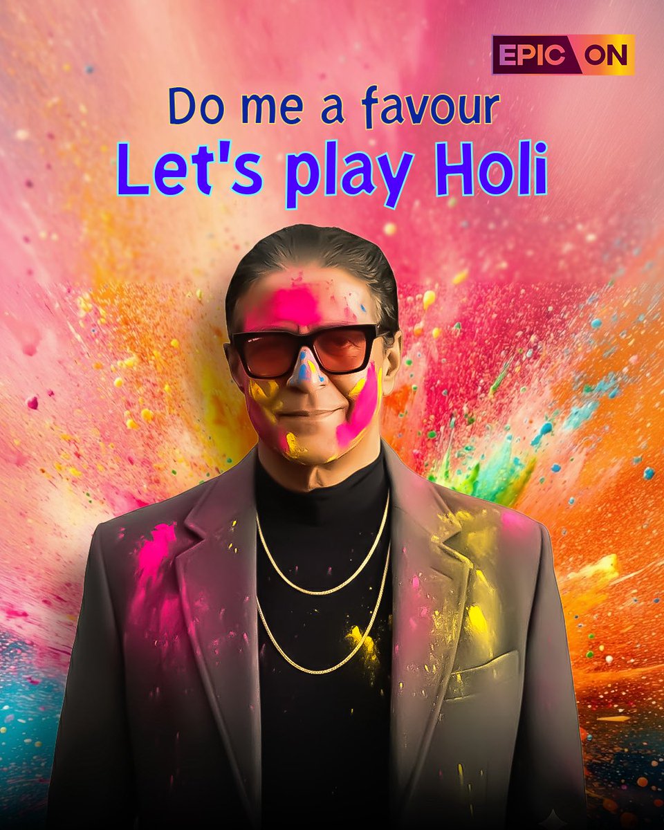 theepicon's tweet photo. All your favourite characters are saying one thing – Do me a favour, let’s play Holi! 🌈✨ So tell us… who are YOU playing Holi with this year?
Epic On
holi celebration, holi 2026, indian festival, holi vibes, play holi with friends
#HoliHai #FestivalVibes #CelebrateTogether #Holi2026 #EpicOn