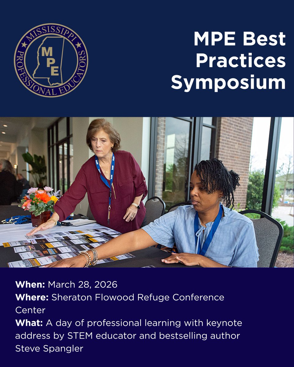 Mississippi Professional Educators tweet media