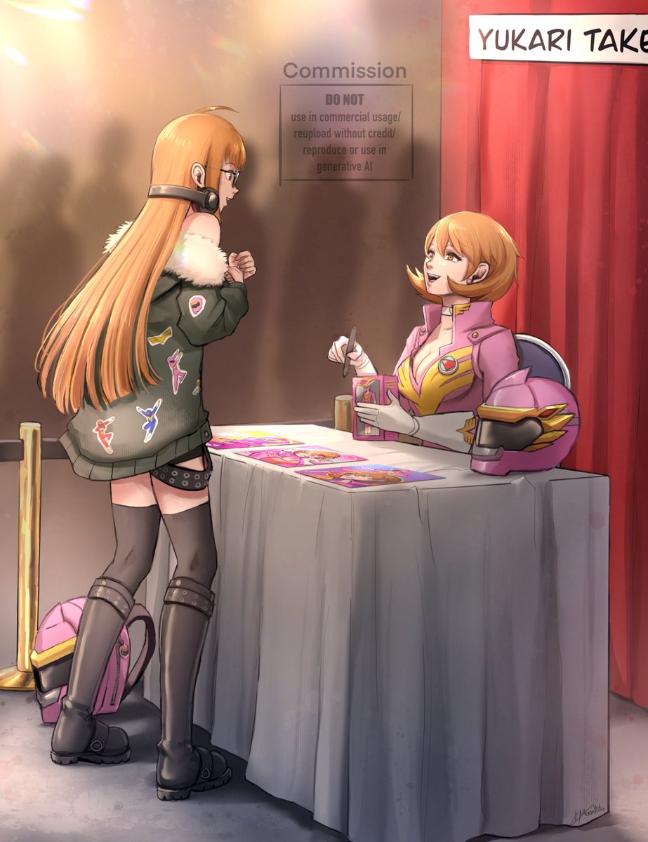 MoonllitaArt's tweet photo. Futaba and Yukari meetup comic (part1) commissioned by @WildCard_Jr https://t.co/QS9KNeQBnE