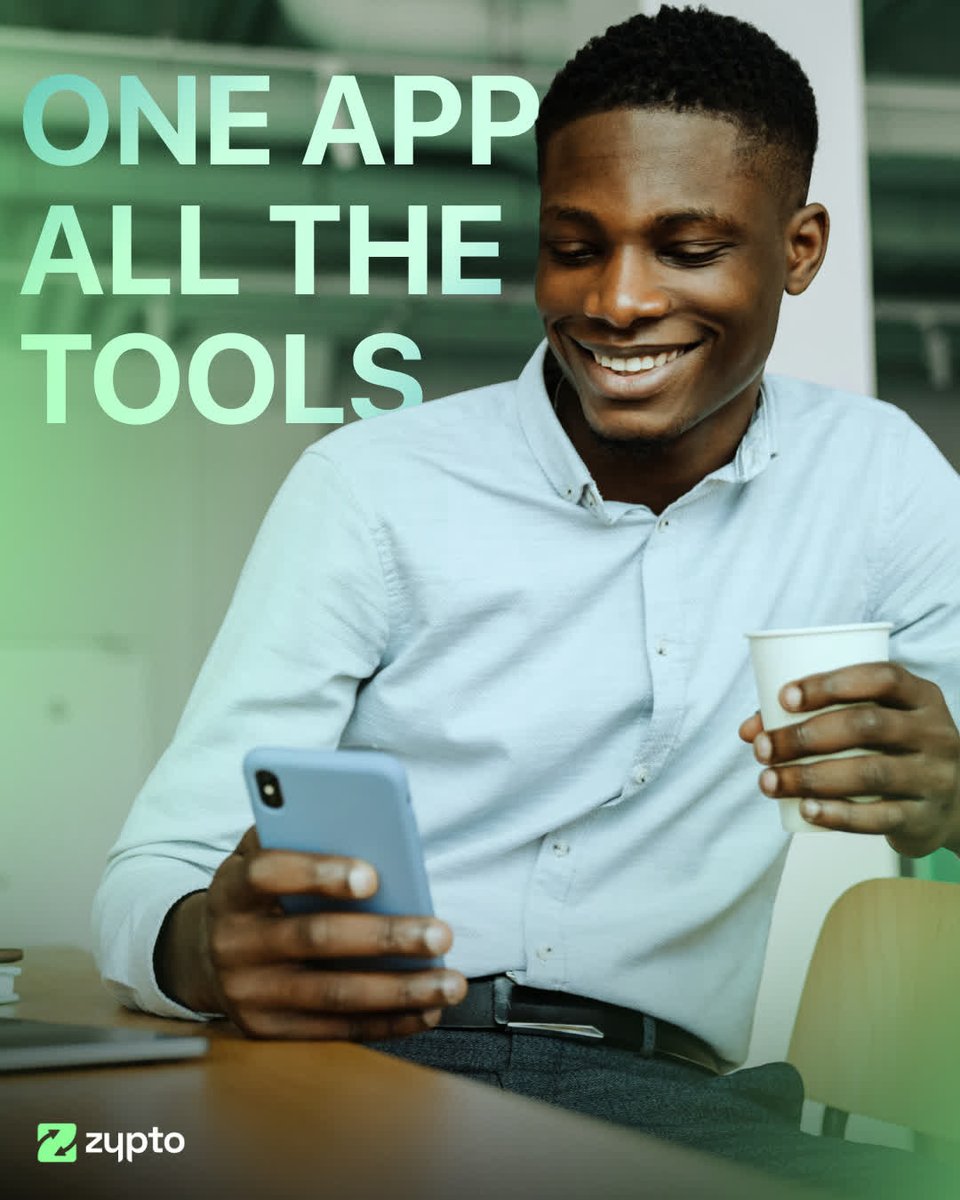 Crypto isn't complicated.
Your setup might be.

Wallet app.
DEX.
Card provider.
Bill payment service.
Gift card platform.

Or… just use Zypto App!

One app.
All the tools.
#FreeYourMoney with Zypto