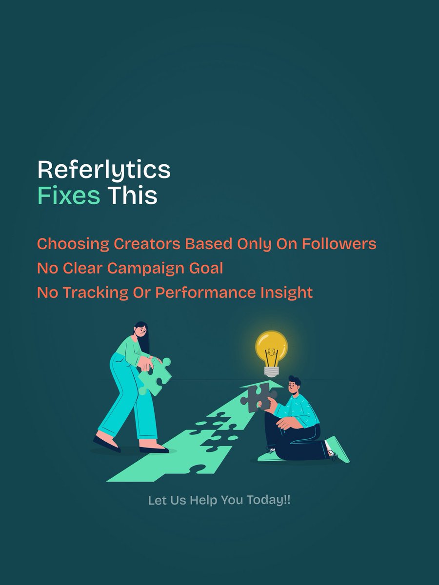 referlytics's tweet photo. Want clarity &amp; results? Connect with Referlytics.

#InfluencerMarketing #BrandStrategy #Referlytics #DigitalGrowth https://t.co/wr0kGD8WaX