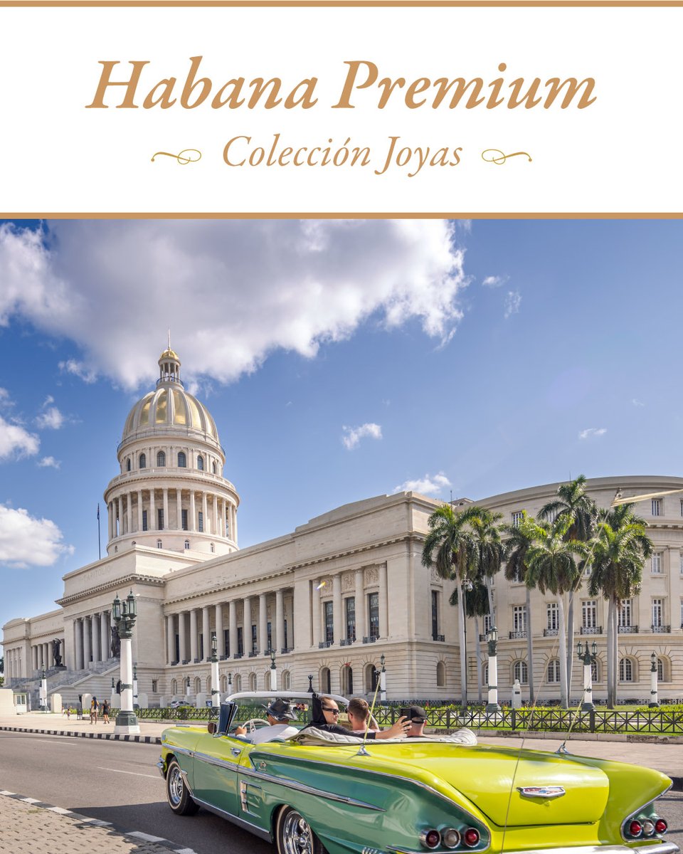 solways_cuba's tweet photo. Habana Premium | Colección Joyas✨ Descubre La Habana con experiencias exclusivas: arte, cultura, gastronomía y más. Solicita tu itinerario: [solwayspremium@solways.com] #HabanaPremium #SolwaysPremium #ExperienciasExclusivas #CubaATuManera https://t.co/1NyFlhRKjO