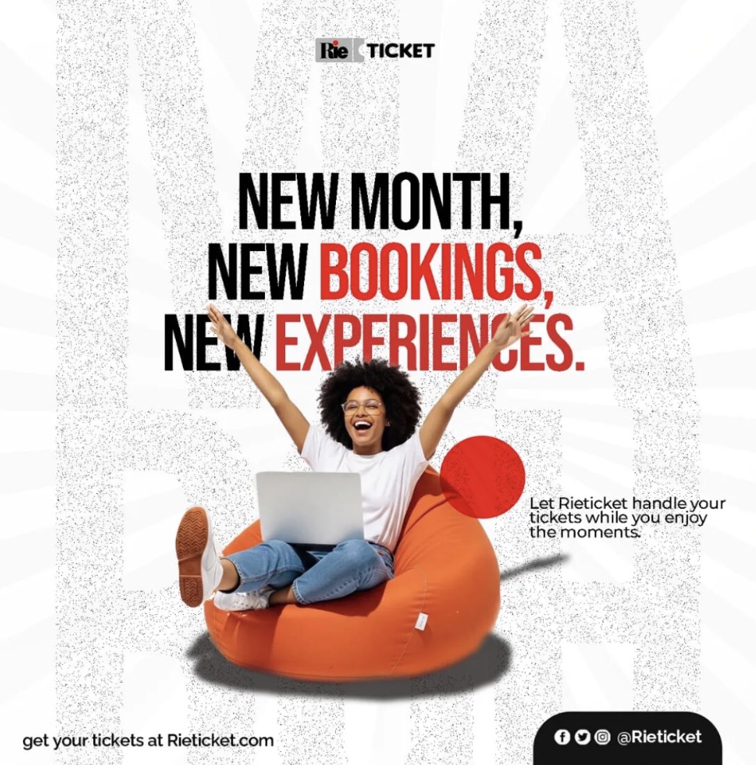 New month.Fresh energy. Bigger moments. 
From sold-out shows to unforgettable experiences, this is your sign to plan it right.

Book smarter. Show up ready.
Let RieTicket handle the tickets while you enjoy every second.