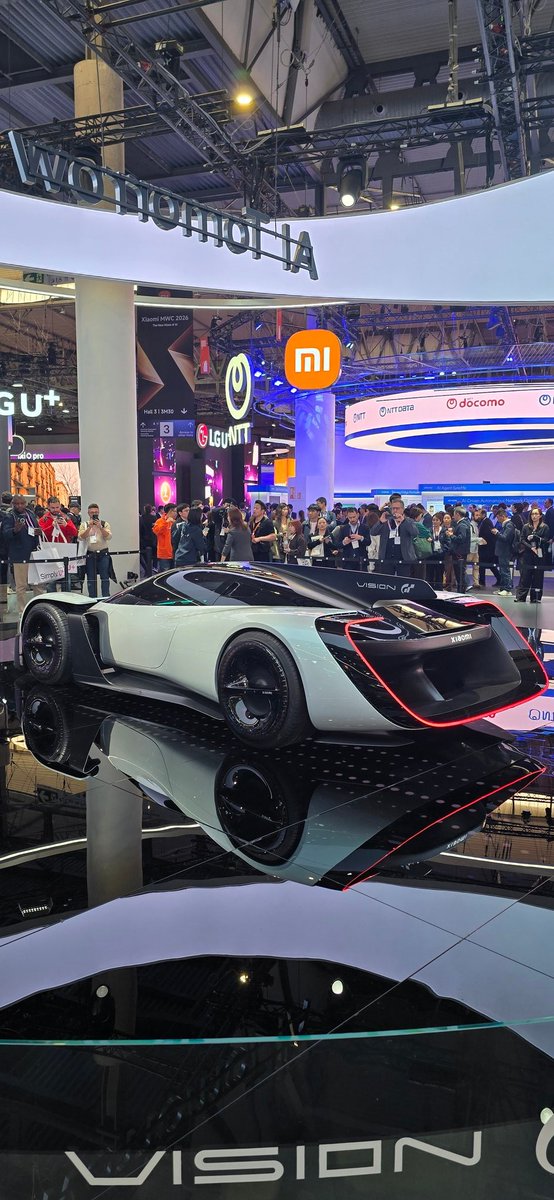 omrilachman's tweet photo. @Xiaomi booth at #MWC2026 
Impressive wheels and probably best new phone I've seen so far. 
#minutesnetwork  #unitynetwork #mobilefuture https://t.co/iD1Yxpu3PM
