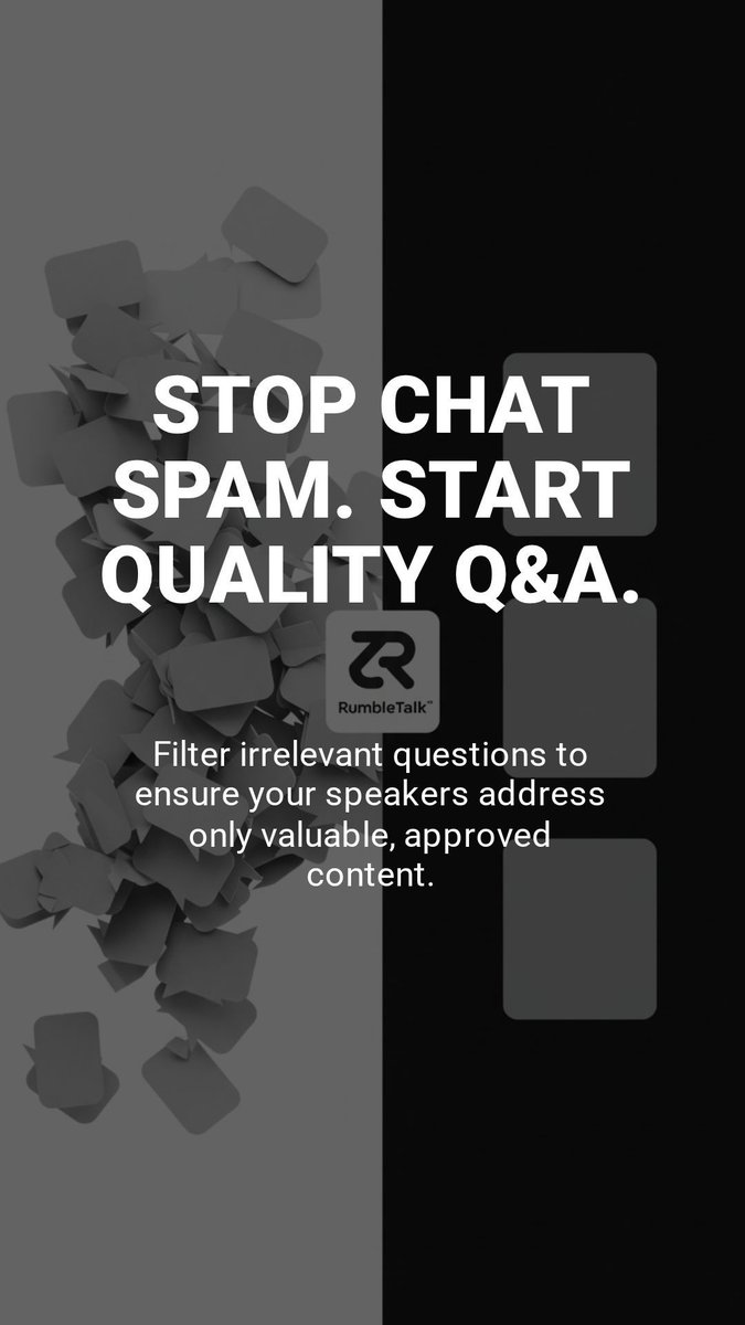 RumbleTalk's tweet image. Enhance your online interactions with a Q&amp;amp;A chat! Whether you're looking to improve communication or simply stop spam in its tracks, our solution is designed for quality engagements. 

rumbletalk.com/live-qa-chat/ 

#ChatPlugin #StopSpam #QandA