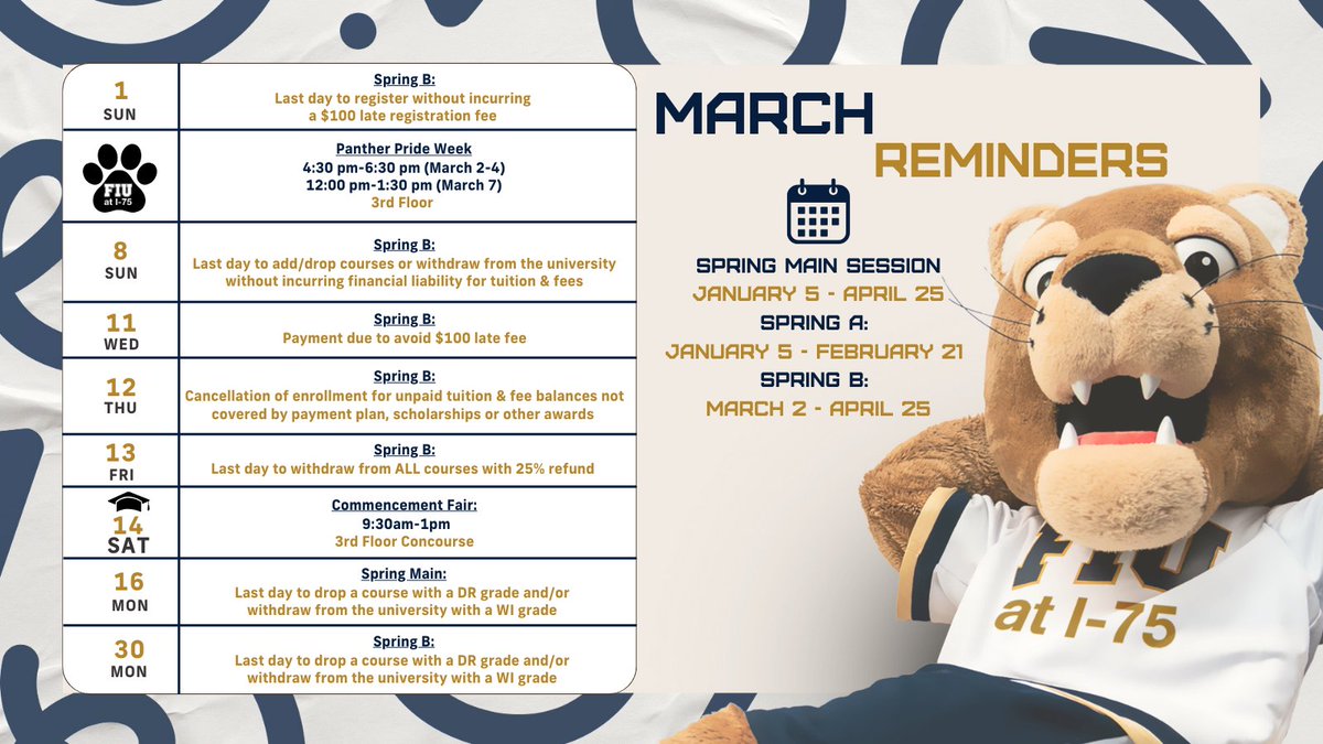 March into success 🌴✨ Here’s what you need to know this month!