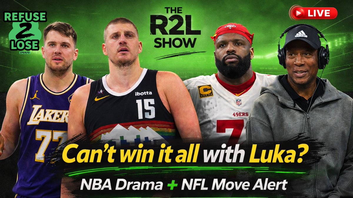 🚨 LIVE TONIGHT • 7PM ET 🚨

🏀 Can you win a championship with Luka as your best player?
🔥 Knicks end Spurs 11-game streak
😬 Nuggets struggling… time to worry?
👀 Byron Scott on LeBron
🏈 Commanders interested in Trent Williams

Join us LIVE tonight on YouTube!
🎥 Refuse 2
