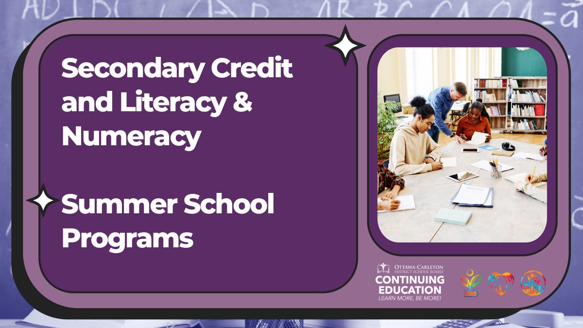 OCDSB ContEd tweet media