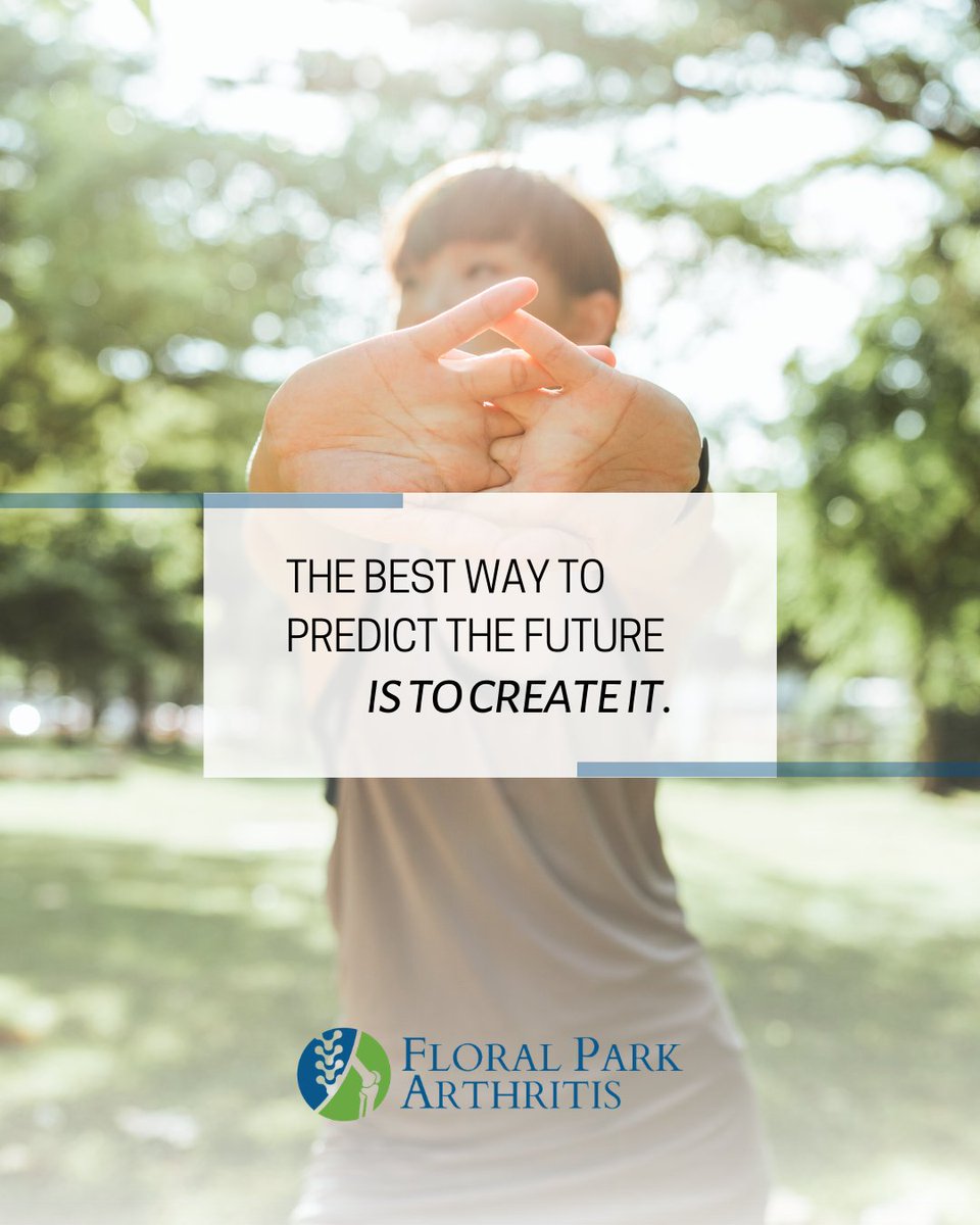 ArthritisNY's tweet photo. "The best way to predict your future is to create it." — Abraham Lincoln.
.
.
#arthritiscare #rheumatoidarthritis #stretching #livehealthy #arthritisdoctor #rheumatism #arthritis #QueensNY #NY #FloralParkArthritis https://t.co/fbIxVZFXln
