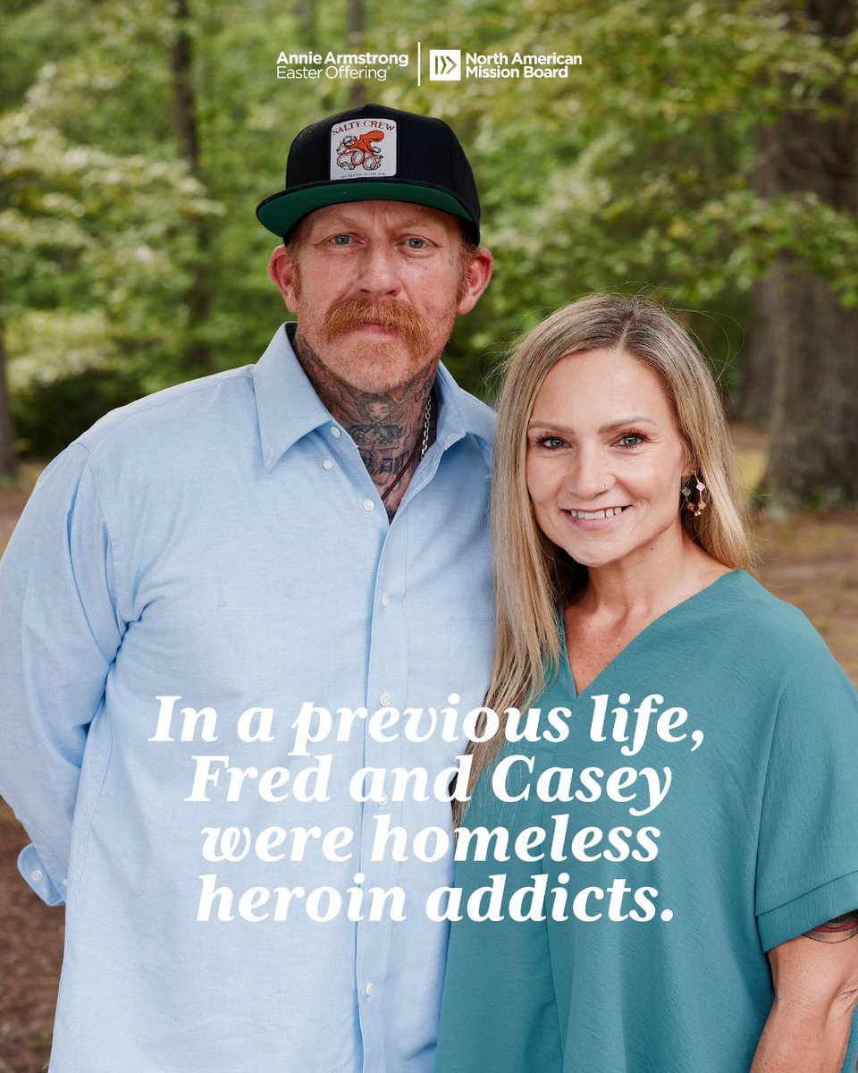 Fred and Casey Weymouth went from homeless heroin addicts to church planters in Richmond, VA.

This Week of Prayer for North American Missions, we celebrate the power of the gospel to change lives from the inside out. 🙌

The Mission in Richmond: ✅ Residential recovery ✅ Street
