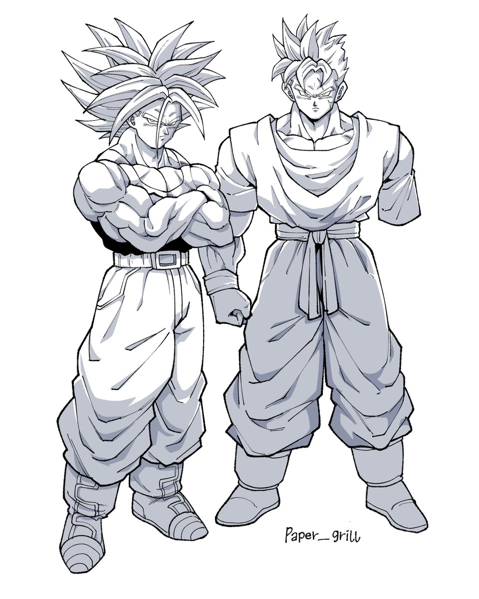 Paper_grill's tweet photo. #dragonballz #ドラゴンボールZ 

오반이 생존한 미래. https://t.co/rNVRqX9QjY