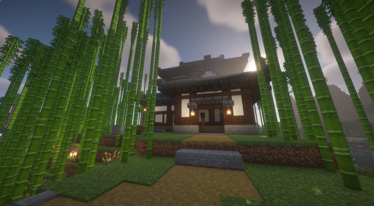 超かぐや姫に影響されて久しぶりのマイクラ鯖で和風建築