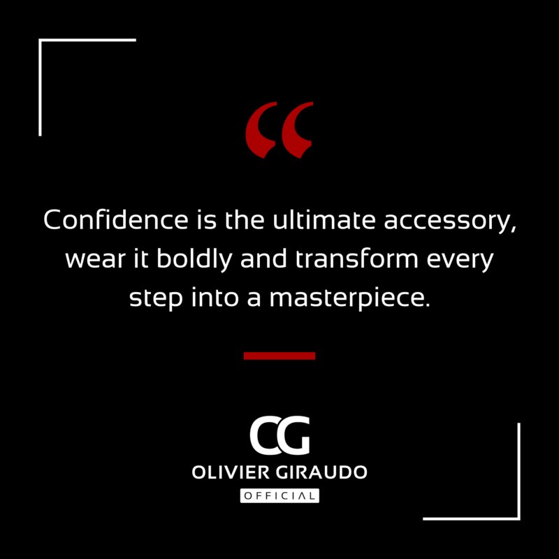 ogiraudo's tweet photo. "Confidence is the ultimate accessory, wear it boldly and transform every step into a masterpiece.

OG

🅠🅤🅔🅢🅣🅘🅞🅝 / 
Where do you need to “wear confidence” more boldly right now, pricing, selling, showing up online, or leading your team?

#OlivierGiraudoOfficial https://t.co/SWc6rs6beu