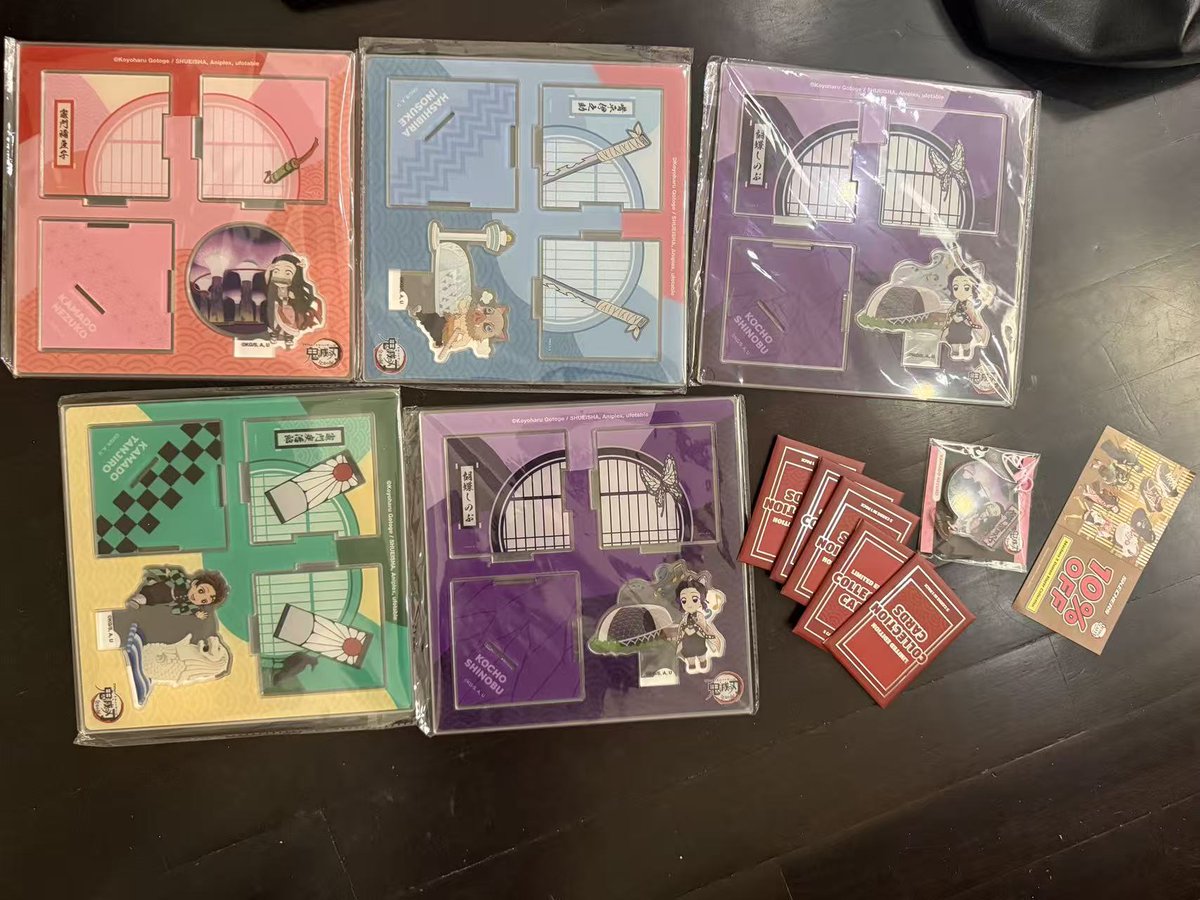 今日もシンガポールの鬼滅の刃全集中のグッズ店に行った。展示会は3月