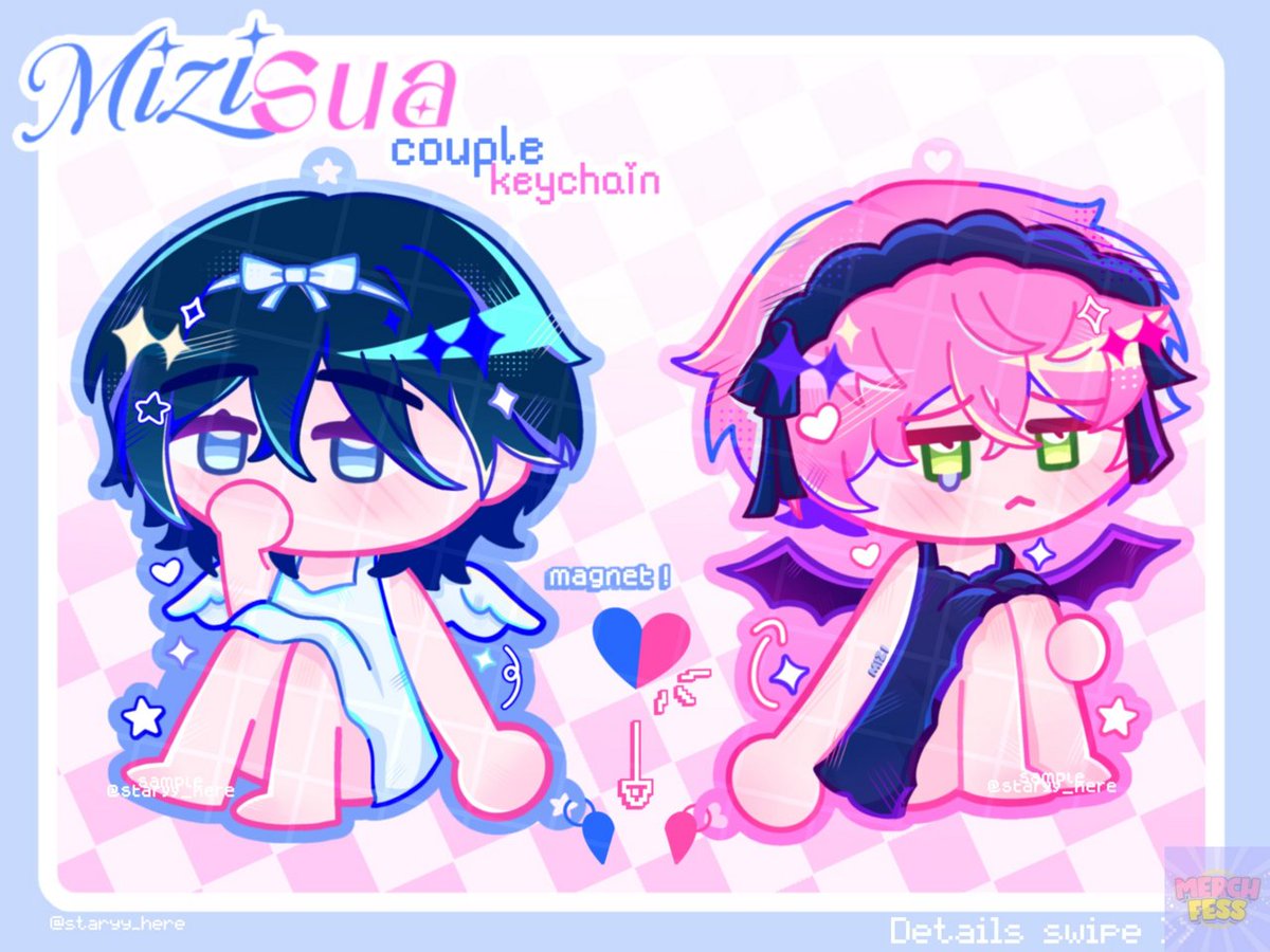 *ICMerch halo!! Adakah disini fans alien stage atau mizisua? Sender mau buat keychain acrylic couple ini ˃͈◡˂͈
Adakah yang tertarik? Rencananya mau jual untuk CF22

Keychainnya ± 6cm, dengan outline translucent dan nanti dapat clear star charm  (*ˊᗜˋ*)