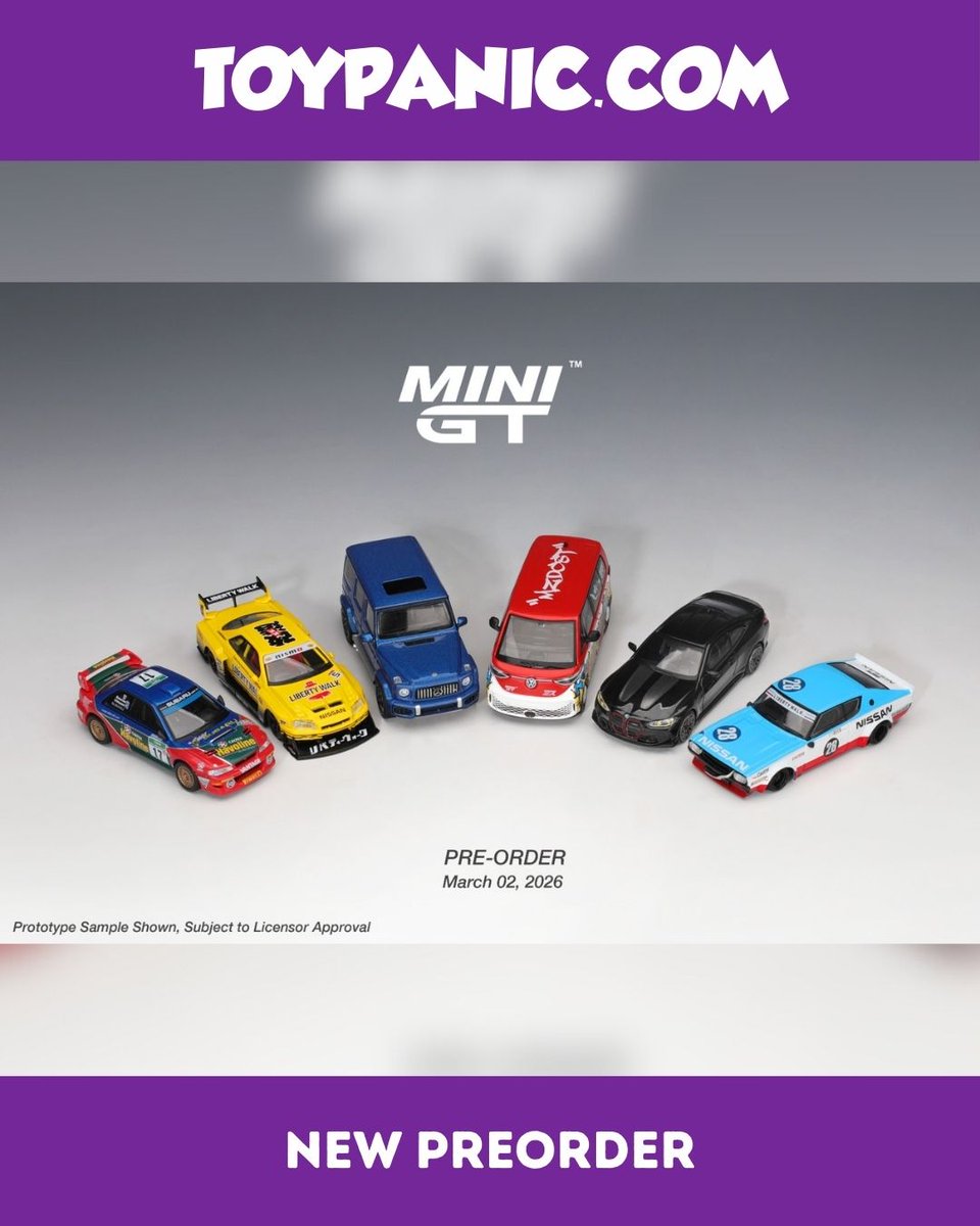 ToypanicMsia's tweet photo. Secure the latest preorder from the Mini GT series, a must-have collaboration for die-cast model enthusiasts!
To preorder ➡ https://t.co/gMc8geWvIz
#NewPreorder #Toypanic #MiniGT #CollectorsEdition #Diecast #Diecastcar https://t.co/UU6fRHLQBb
