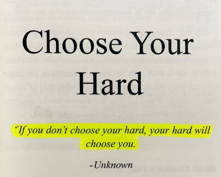 Consistency is hard.
Grinding is hard.
Discipline is hard.

But regret is harder.

Choose your hard wisely.