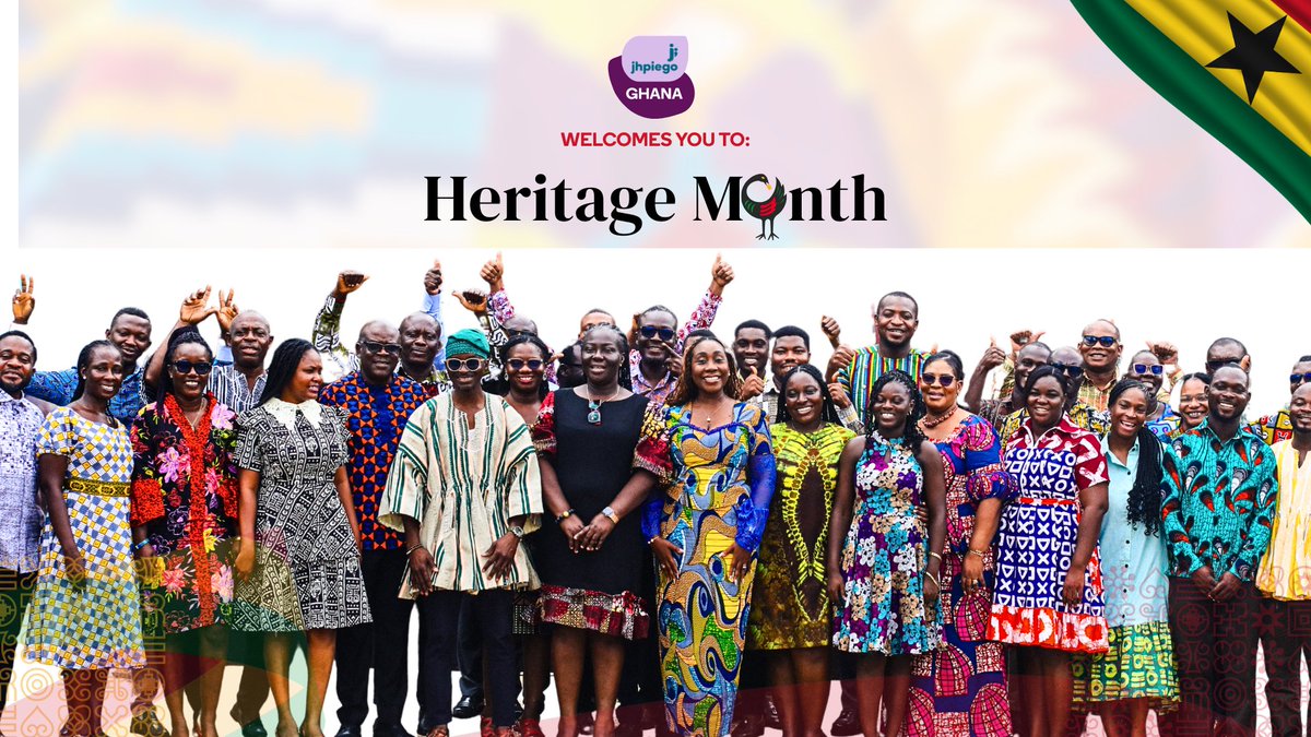 JhpiegoGhana's tweet photo. As Ghana marks Heritage Month, we reflect on the importance of culturally responsive health systems.
At Jhpiego Ghana, we collaborate closely with indigenous communities and local health teams to strengthen maternal and newborn care and build resilient systems.
#HeritageMonth https://t.co/iCcSpesooh