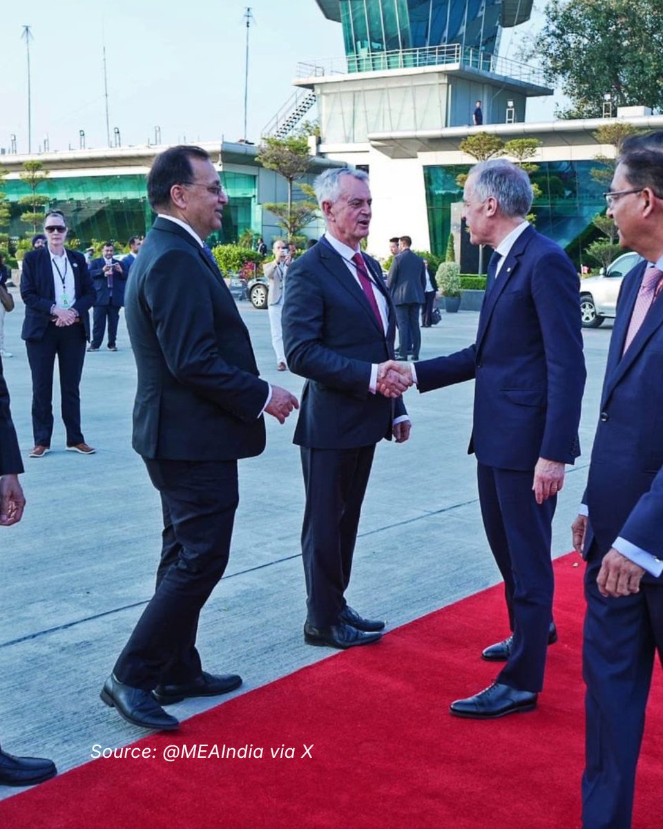 ITGGlobal's tweet image. Canada’s Prime Minister Mark Carney wraps up a productive official visit to India, leaving behind tangible outcomes and a forward-looking agenda for strengthened India-Canada ties. MoS Jitin Prasada saw him off. 

#IndiaCanadaRelations #MarkCarney #JitinPrasada