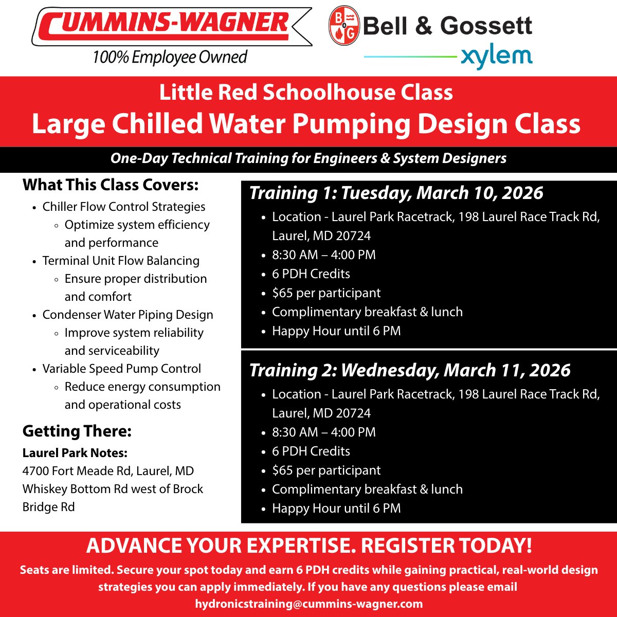 Training 1: March 10 – Laurel Park Race Track, Laurel, MD
lp.constantcontactpages.com/ev/reg/67djz2j…

Training 2: March 11 – Laurel Park Race Track, Laurel, MD
lp.constantcontactpages.com/ev/reg/qr8mdmr…