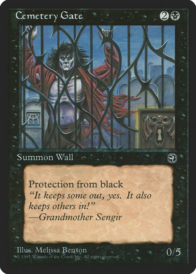 orcish_dreams's tweet image. MTG Thoughts: Cemetary Gate  #wotc #MagictheGathering

A lovely defense piece that has saved me lots of times.