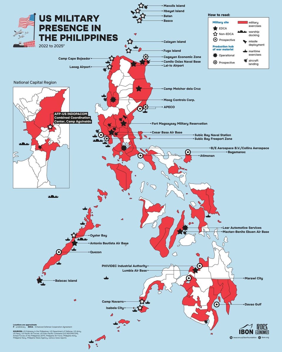 junmacarambon's tweet photo. If US go to war with China, PH EDCA sites are legitimate military asset target. Peru our bangag governance accept to be a puppet of US. https://t.co/R4Y9APutGc