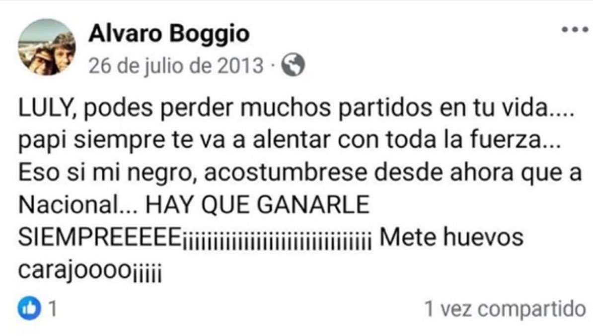 Papá Boggio está feliz.