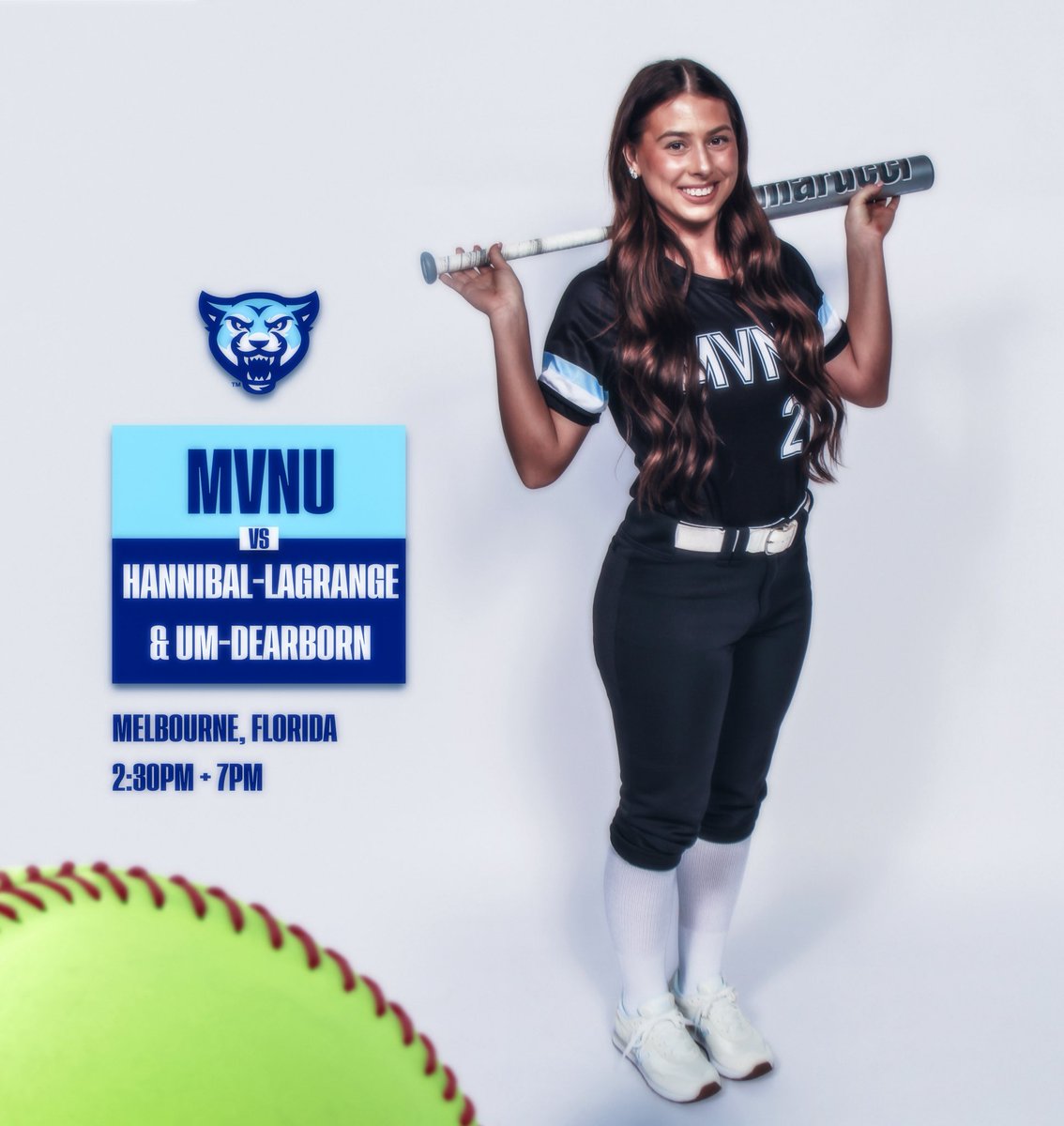 MVNU_Cougars's tweet photo. It’s opening day for @MVNUsoftball in Florida! MVNU takes on Hannibal-LaGrange at 2:30pm, followed by Michigan Dearborn at 7pm.

Coverage links: https://t.co/VQhSqbSOIy https://t.co/RaK8IFWNLR