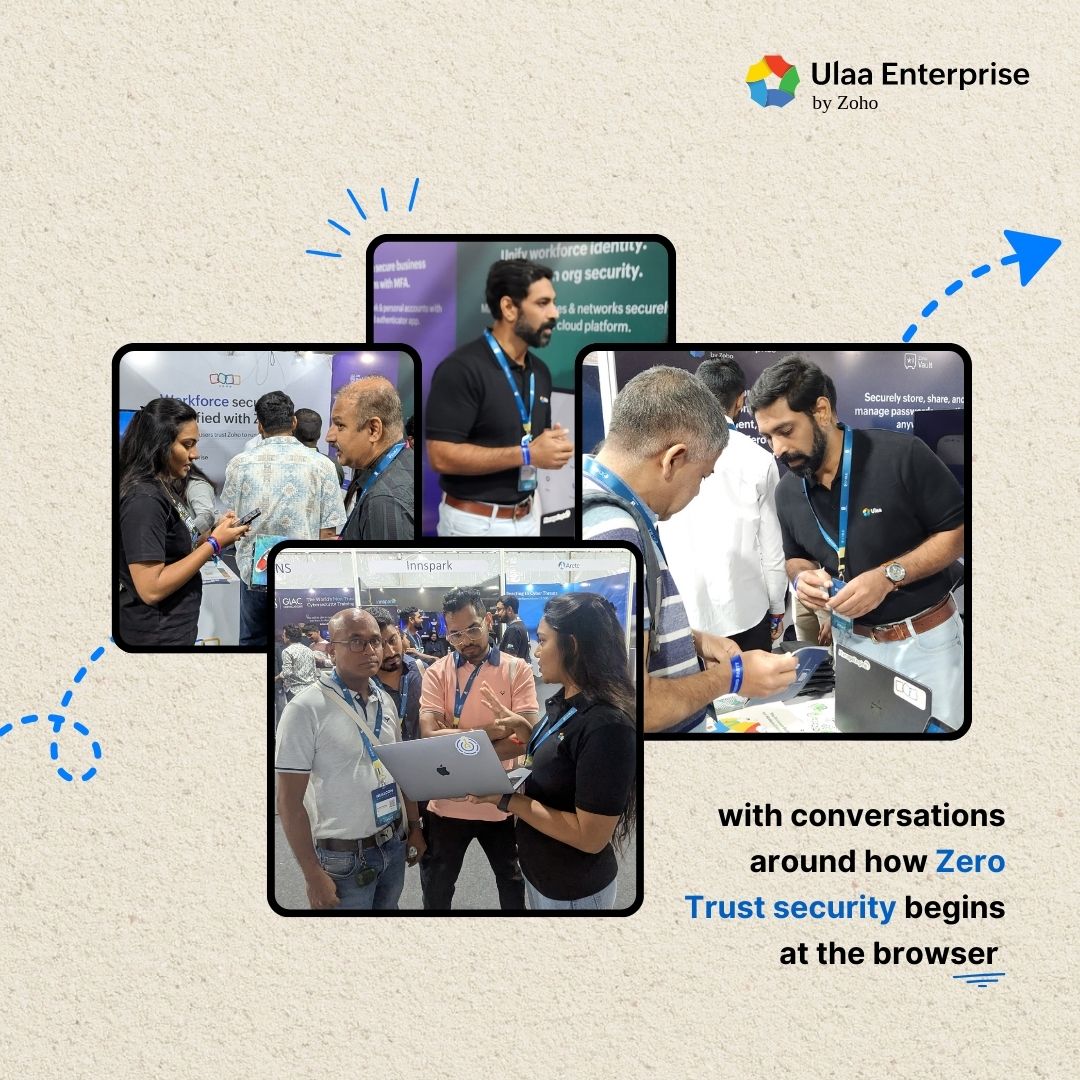 UlaaBrowser's tweet photo. #Nullcon2026 was an excellent opportunity to engage with industry leaders and security professionals. Our conversations highlighted the benefits of a browser-first approach in reducing risk and providing safer access to enterprise applications. Sincere thanks to all attendees who connected with us and contributed to these meaningful discussions😇