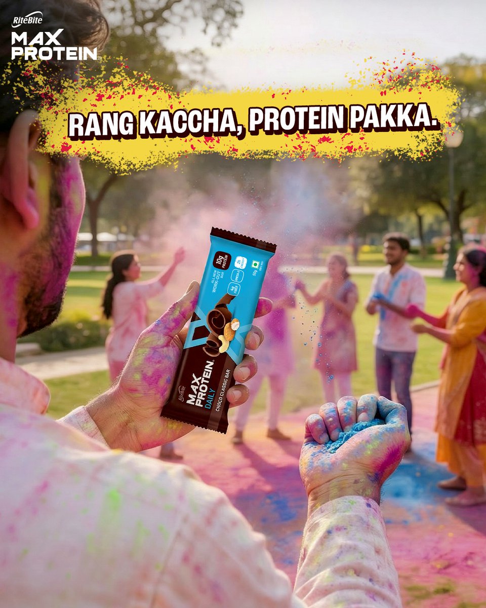 TheMaxProtein's tweet image. Iss Holi, inn dono ko toh pakka mat bhulna! 

#MaxProtein #NoCheating #ProteinSnacking #HappyHoli