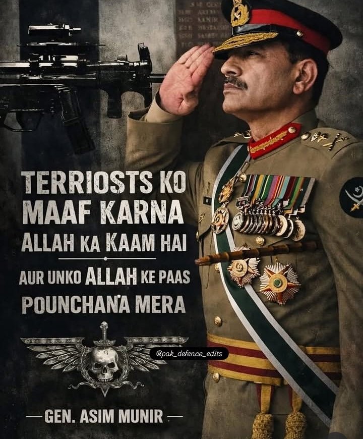 RanaHunain81637's tweet image. دہشت گردوں کو معاف کرنا اللہ کا کام ہے اور اللہ سے معافی مانگنے کے لیے اس کے پاس جانا ضروری ہے پاکستان ہمیشہ زندباد 
#عاجل_الان #الخرج #PakVsInd #GodiMedia #PakistanArmy