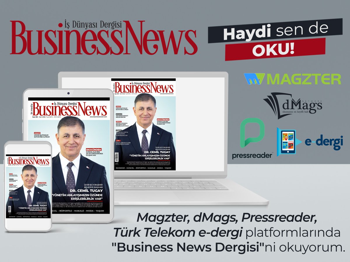 btavsan's tweet photo. DERGİMİZİN MART 2026 SAYISI HAYIRLI OLSUN!
Dijital edisyonlarımız; https://t.co/uPCPBxqIEW / https://t.co/Razzf30jBD / https://t.co/kL8o0Quzfy / https://t.co/tqSexFw2wo platformlarında!
Keyifli okumalar dileriz... https://t.co/yFYpBGRaKq 
@drcemiltugay @izmirbld https://t.co/LgG6twe8dN