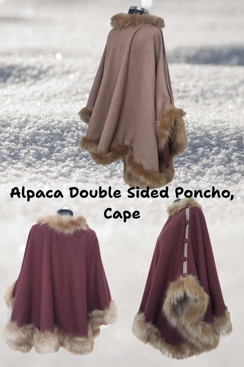 nadyamendik's tweet photo. Alpaca Women Poncho with Vegan Fur Trim,
https://t.co/etWsFbjKyL
#artisan #veganfox #doublefaced #reversible #onesizefitsmost #alpaca #wool #etsyhandmade @Etsy https://t.co/K0OCfiiQmC